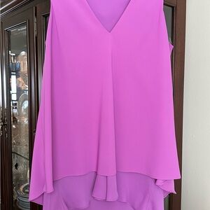 Ralph Lauren Pink  High-Low Tank Blouse